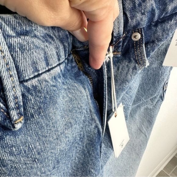 Good American Good '90s Icon Jeans Straight Leg Indigo 065 Size 12 / 31 - Picture 9 of 10
